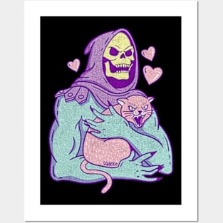 Skeletor Cat Posters and Art